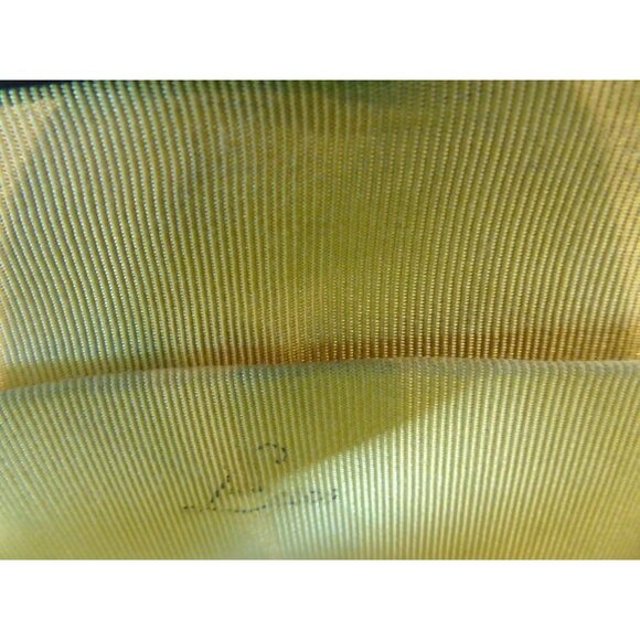 Vintage 1960's Blue Alligator Handbag Made In Italy Gold Tone Hardware - Picture 8 of 10